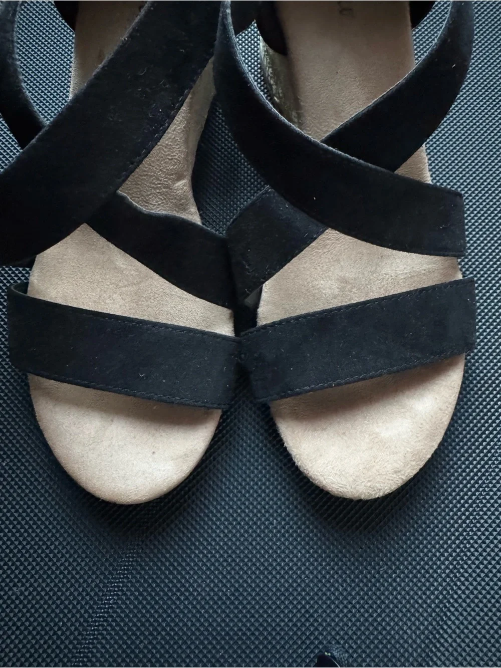 Style & Co. Black Crisscross Espadrille Wedge Sandals